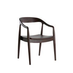 DINING CHAIR PLC WOOD BLACK 